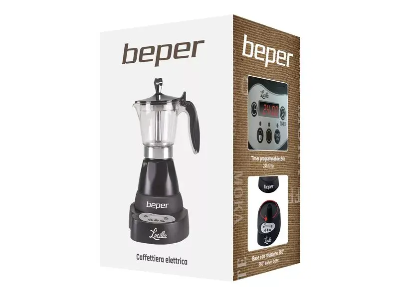 Espresso machine Beper 3 cups BC.041N Photo 20