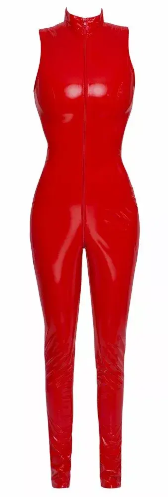 Виниловый комбинезон Bodie M Red — black level Photo 4
