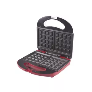 Vafeļu panna Beper BT.602H 2 vafeles 780 W Sarkana Balta