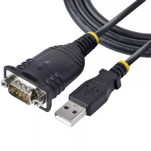 USB to Serial Cable StarTech 1P3FP-USB-SERIAL — DB9 Male (RS232) to USB Type-A, 0.91 m, Prolific IC