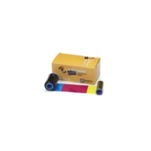 Printer ribbon Zebra 800350-264EM for ZC350 — 200 pages, Black/Cyan/Magenta/Silver/Yellow