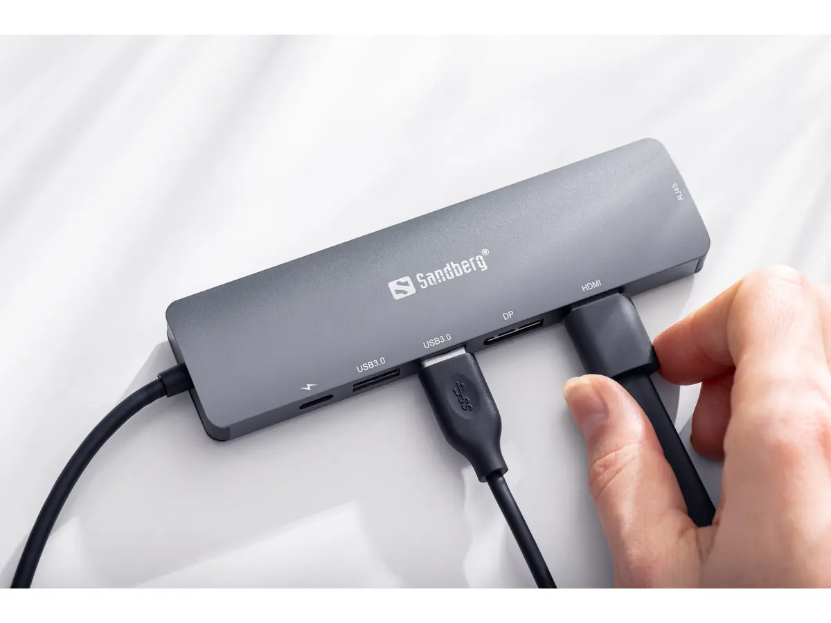 Док-станция Sandberg USB-C 8K Display Dock Photo 5