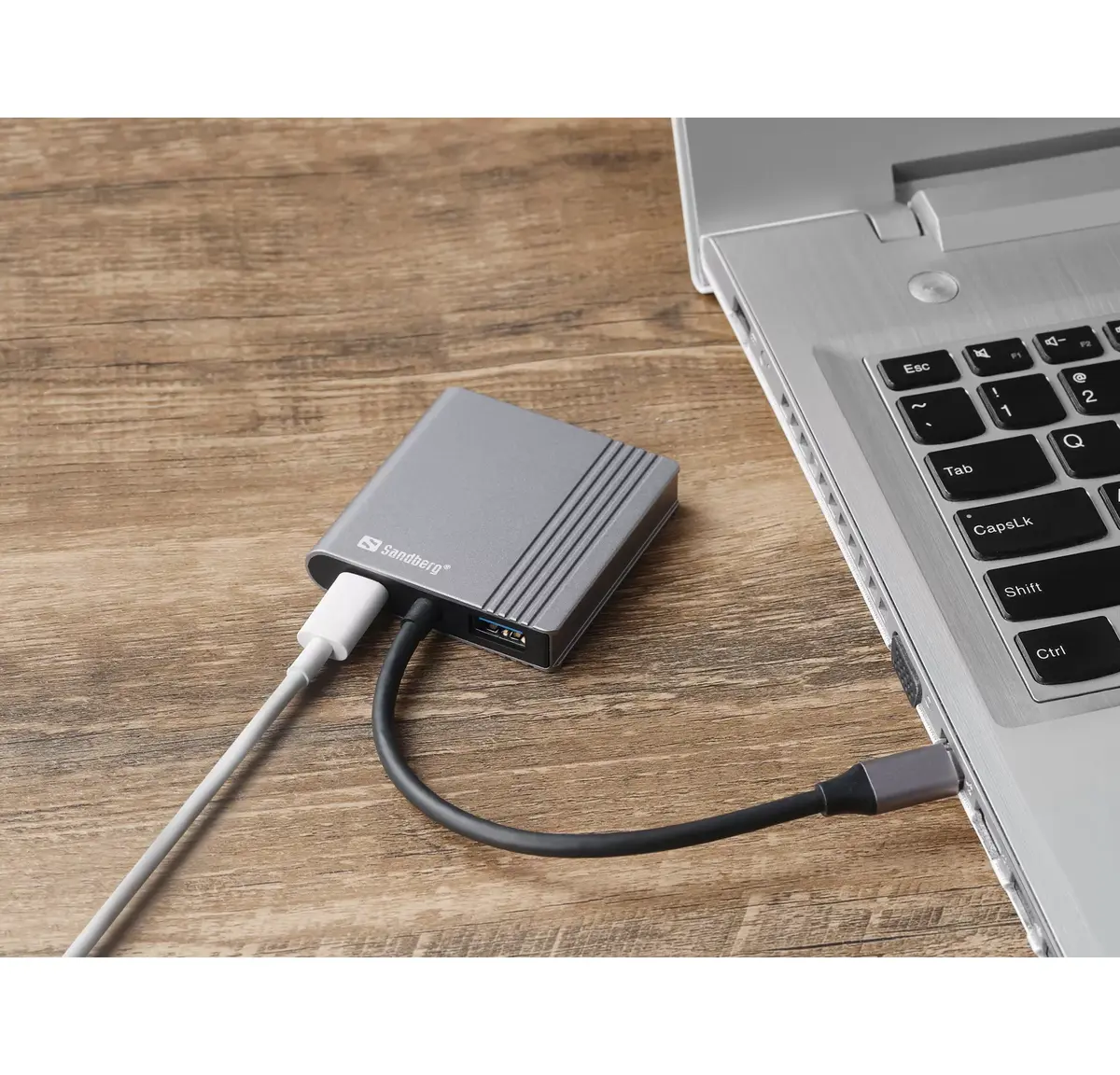 Док-станция Sandberg USB-C 2xHDMI+USB+PD Photo 3