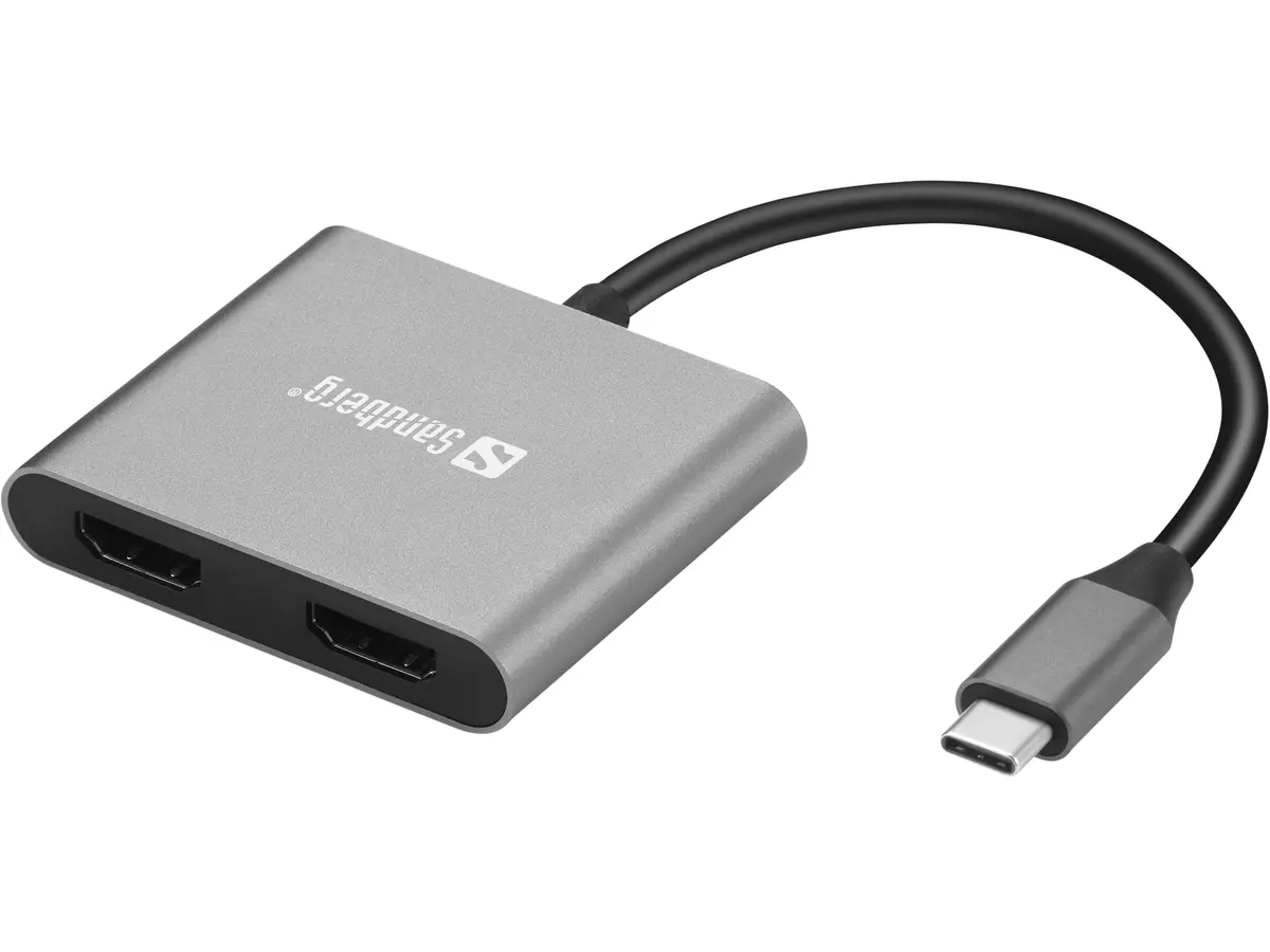 Sandberg USB-C dokstacija 136-44 ar diviem