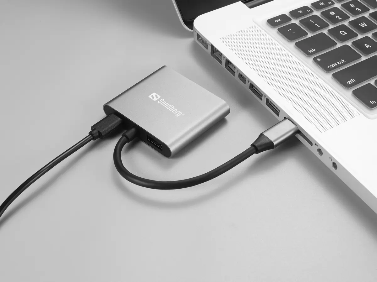 Док-станция Sandberg USB-C 2xHDMI+USB+PD Photo 5