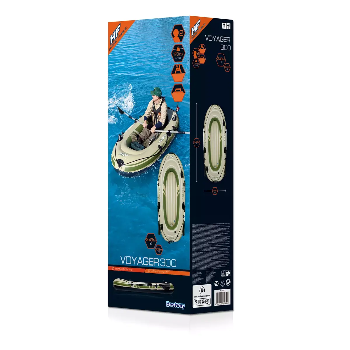 Надувная лодка Bestway Voyager 300 Photo 32