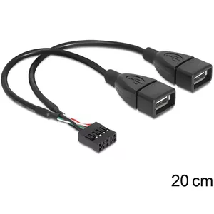 Internal USB Cable DeLOCK 83292 0.2m Female to Female