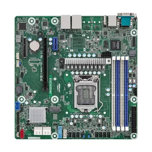 Материнская плата ASRock E3C252D4U Intel C252 micro ATX LGA 1200, 4x DDR4 DIMM, макс 32 ГБ, M.2, SATA, RAID5, Intel I210