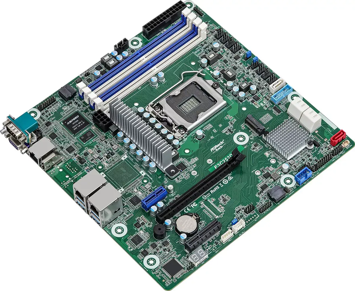 ASRock E3C252D4U mātesplate Intel C252 LGA 1200 Photo 2
