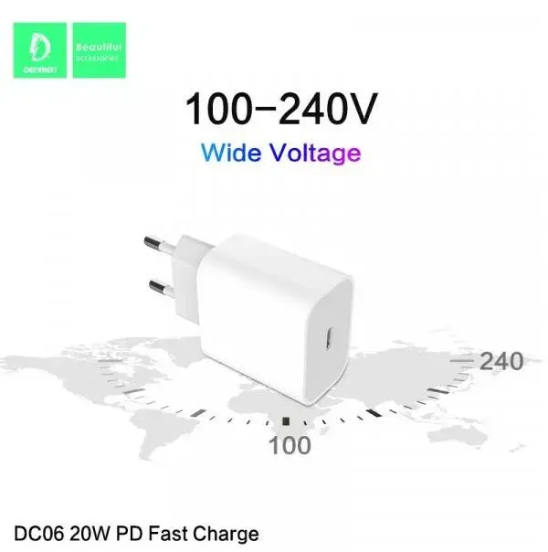 DENMEN DC06 PD 20W USB‑C lādētājs Photo 3