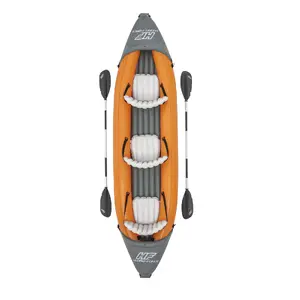 Piepūšamais laiva Bestway Hydro-Force Rapid X3 — 3 personām, 3,81 m, 250 kg kravnesība, alumīnija airi
