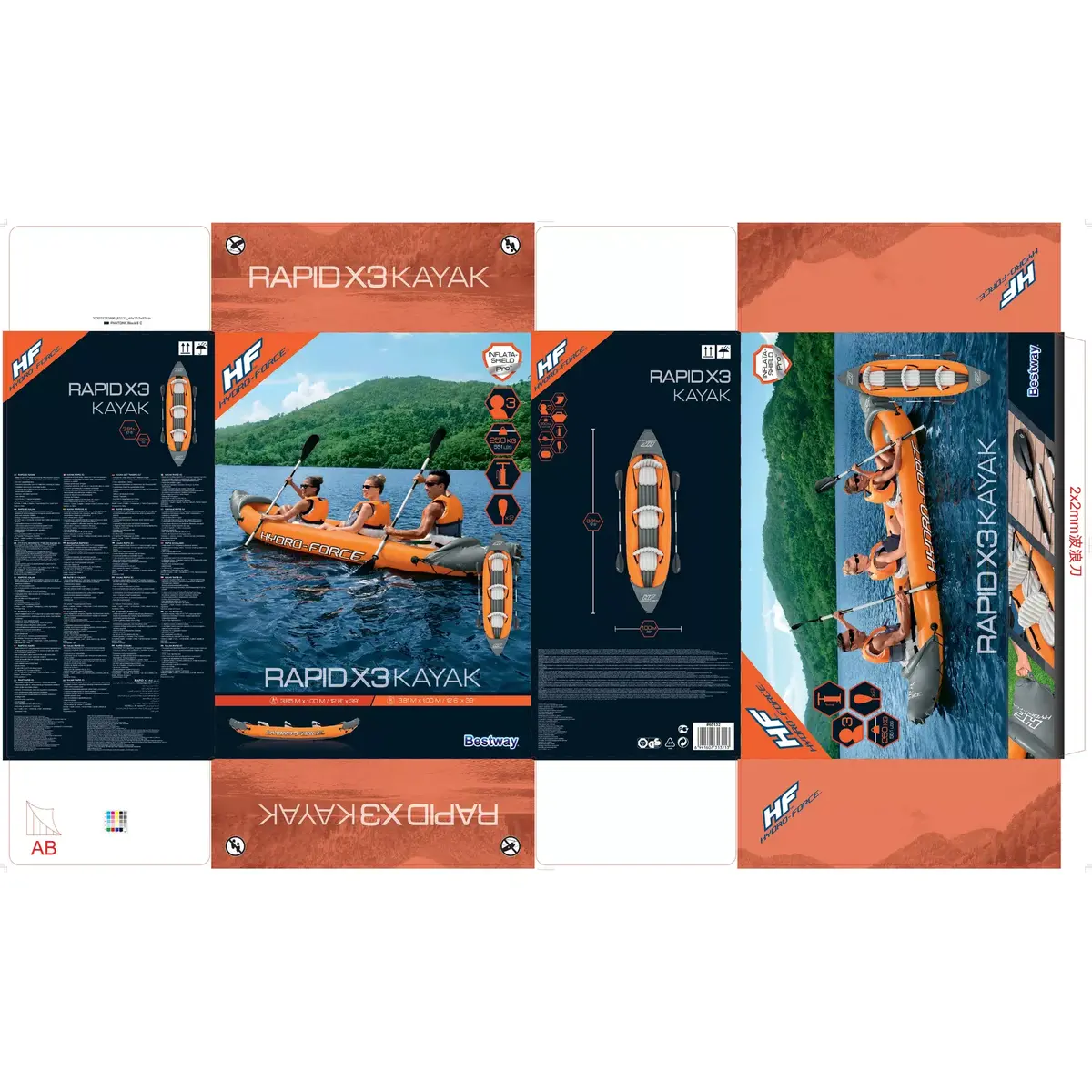 Надувной каяк Bestway Hydro-Force Rapid X3 Photo 46