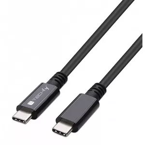 Кабель USB4 Gen 3x2 USB-C — USB-C TECHLY 362602, 0,8 м, 40 Гбит/с, чёрный