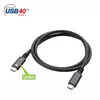 TECHLY 362602 USB4 Gen 3x2 USB‑C кабель 0,8 м Photo 2