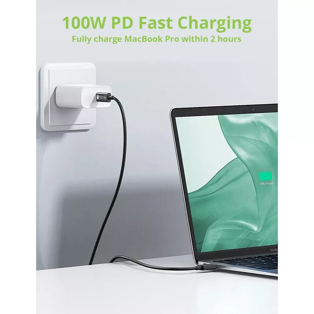TECHLY 362602 USB4 Gen 3x2 USB‑C кабель 0,8 м Photo 7