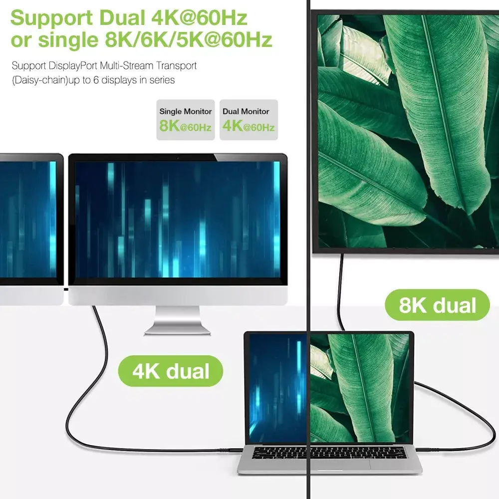 TECHLY 362602 USB4 Gen 3x2 USB‑C кабель 0,8 м Photo 9