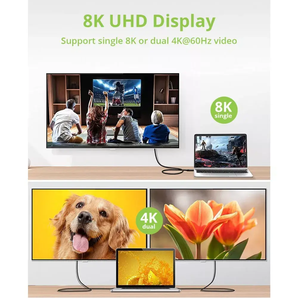 TECHLY 362602 USB4 Gen 3x2 USB‑C кабель 0,8 м Photo 10