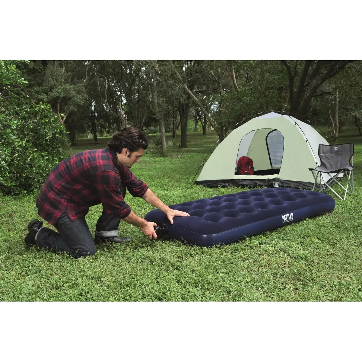 Bestway Airbed 67001 — Single flocked vinyl 1.88×0.99×0.22 m Photo 19