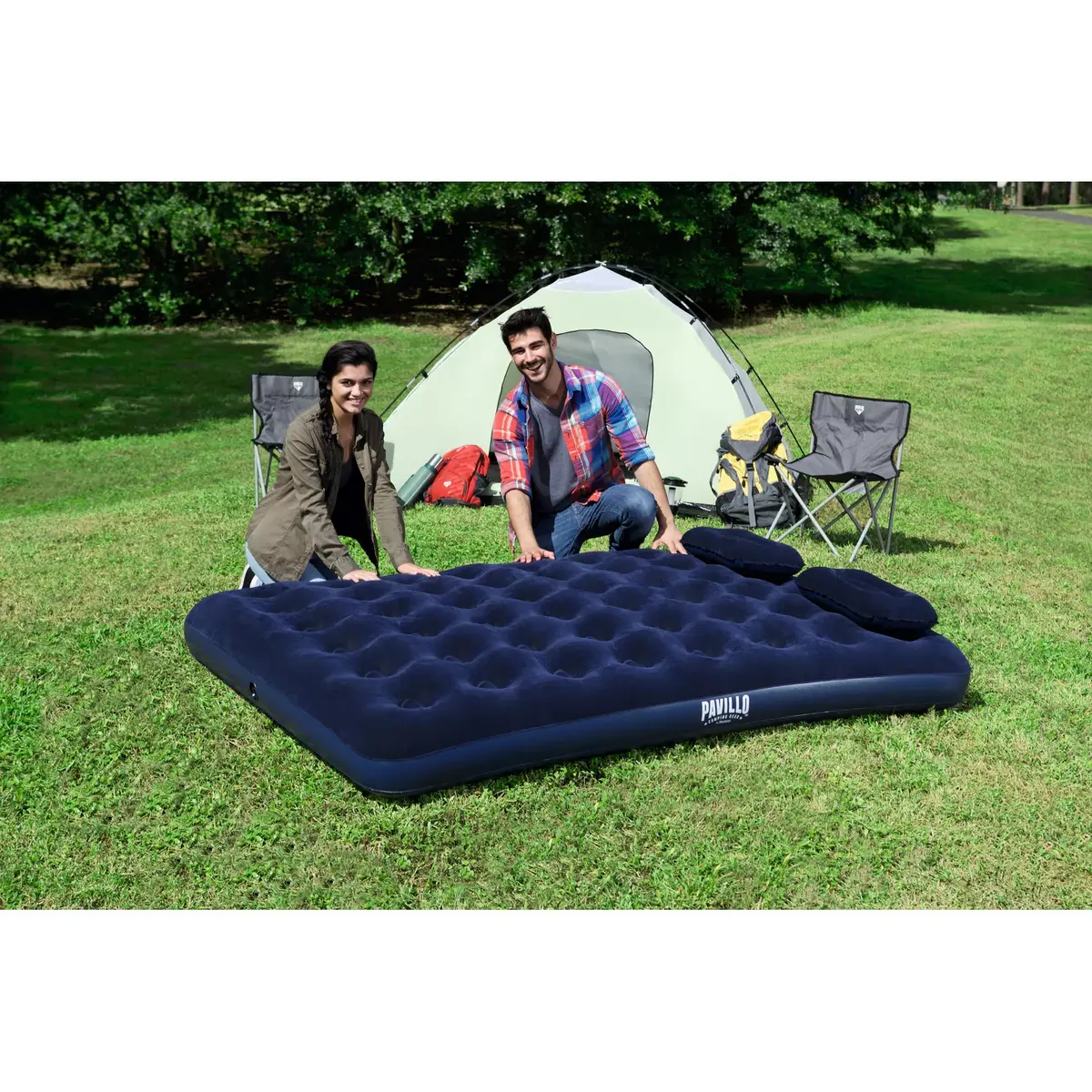 Bestway Easy Inflate Flocked Queen matracis Photo 15