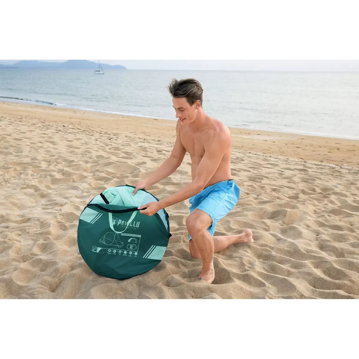 Pludmales telts Beach Quick 2 Bestway Pavillo 2,00x1,20x0,90 m Photo 30