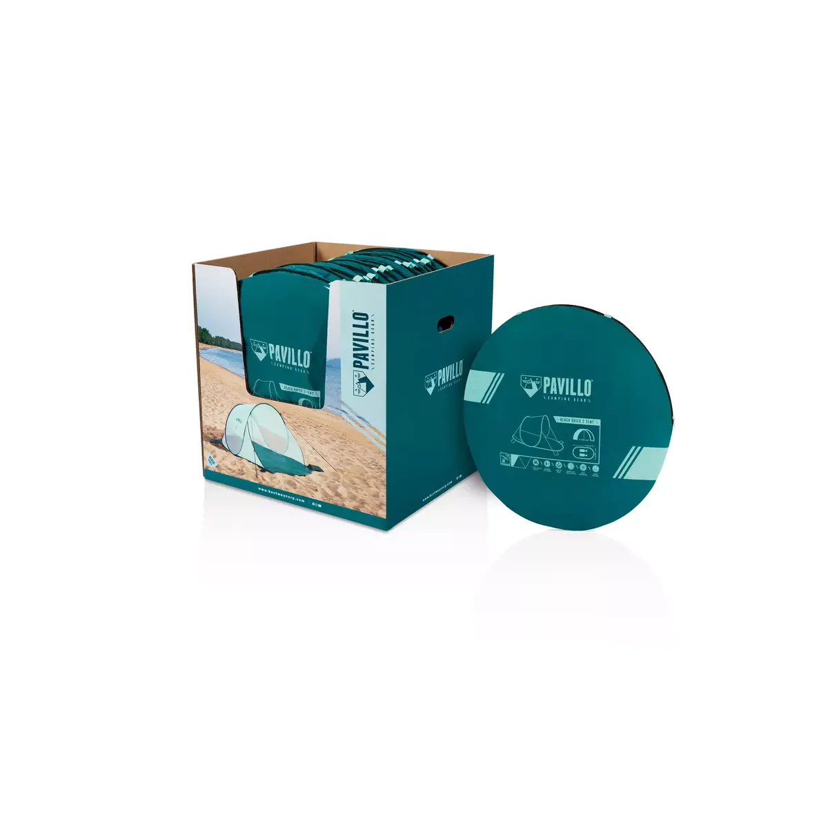 Pludmales telts Beach Quick 2 Bestway Pavillo 2,00x1,20x0,90 m Photo 36