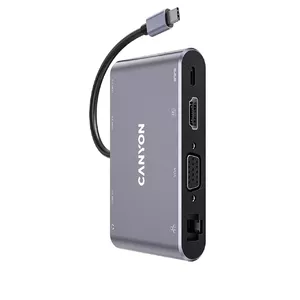 Canyon DS-14 USB 3.2 Gen 1 Type-C Серый 100W Power Delivery 4K Ultra HD