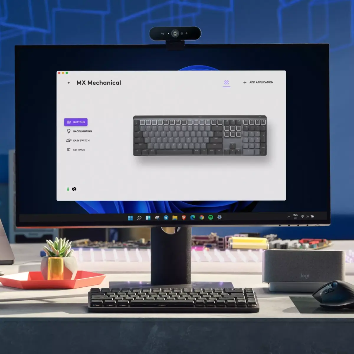 Logitech MX Mechanical Wireless Illuminated Performance Tastatūra Photo 5