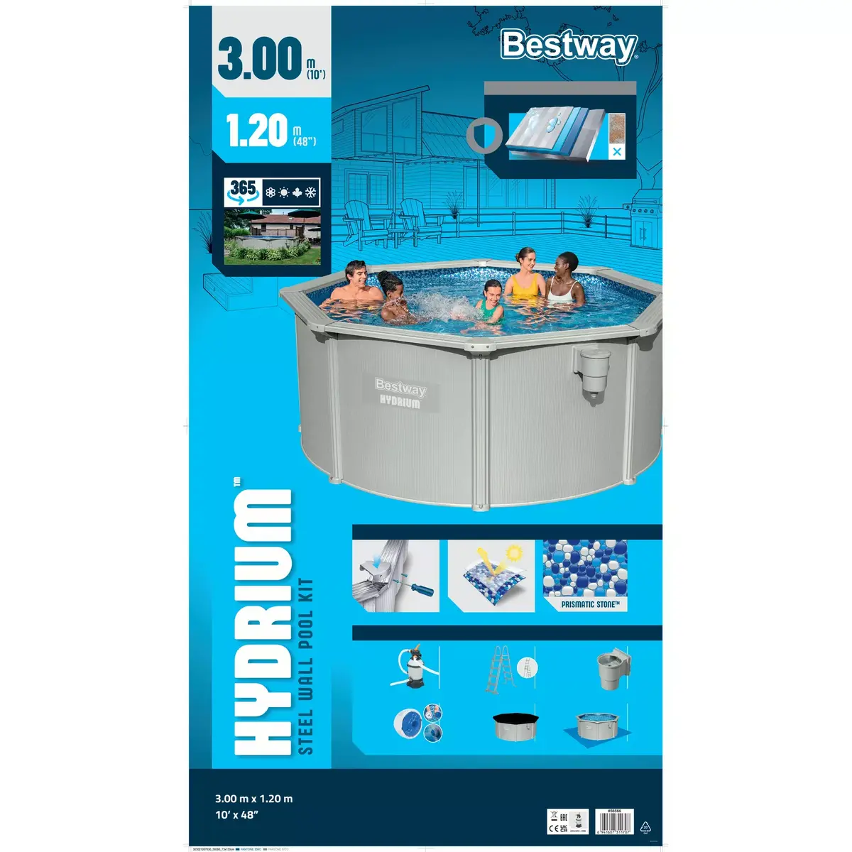 Bestway Hydrium Round Framed Pool 3.00m x 1.20m Photo 17