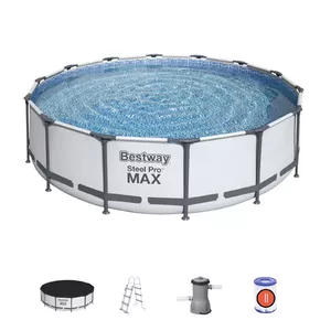 Framed above-ground pool Bestway 56950, round, 4.27 m dia, 1.07 m high, 13,030 L, 3,000 L/h filter