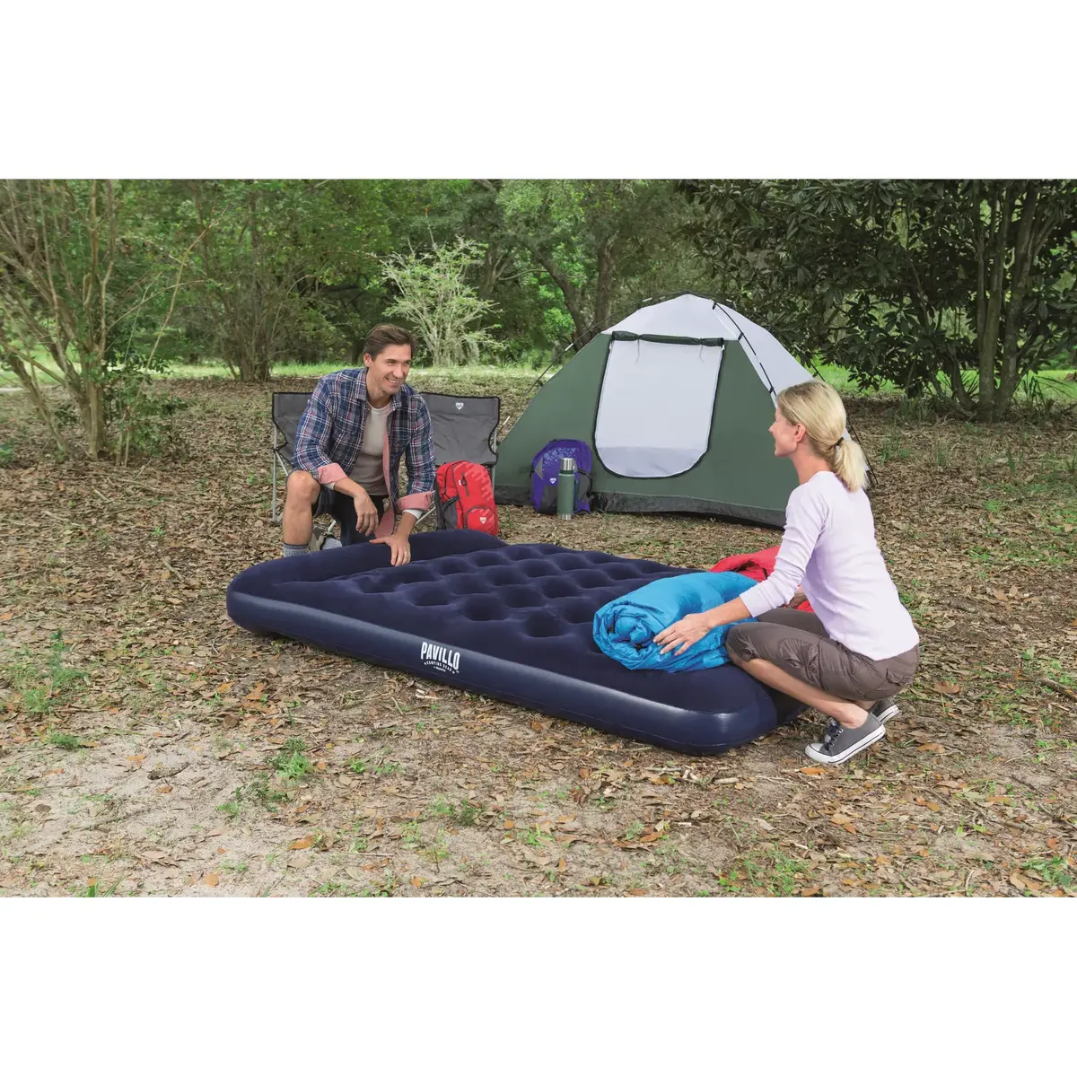 Bestway Easy Inflate Flocked Queen Airbed Photo 18