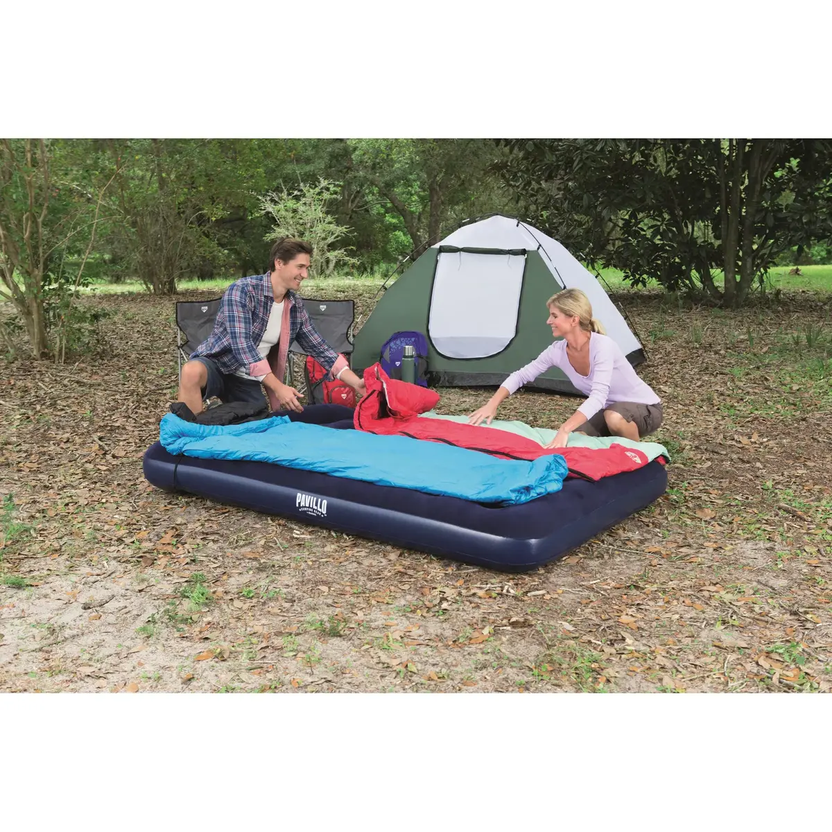 Bestway Easy Inflate Flocked Queen Airbed Photo 19