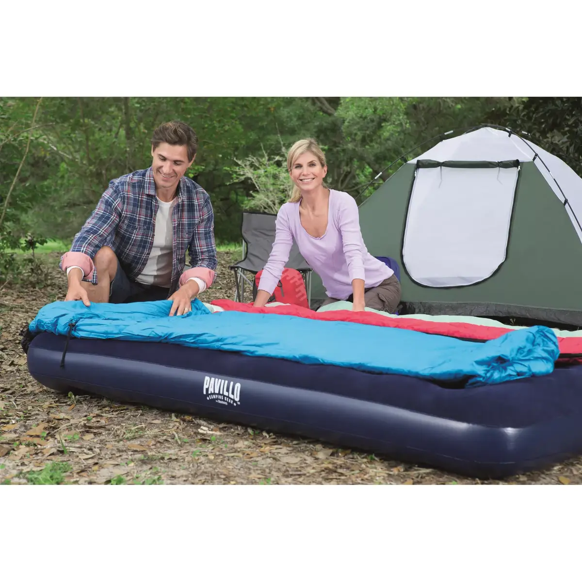 Bestway Easy Inflate Flocked Queen Airbed Photo 20