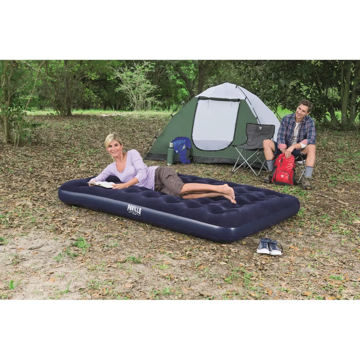 Bestway Easy Inflate Flocked Queen Airbed Photo 23