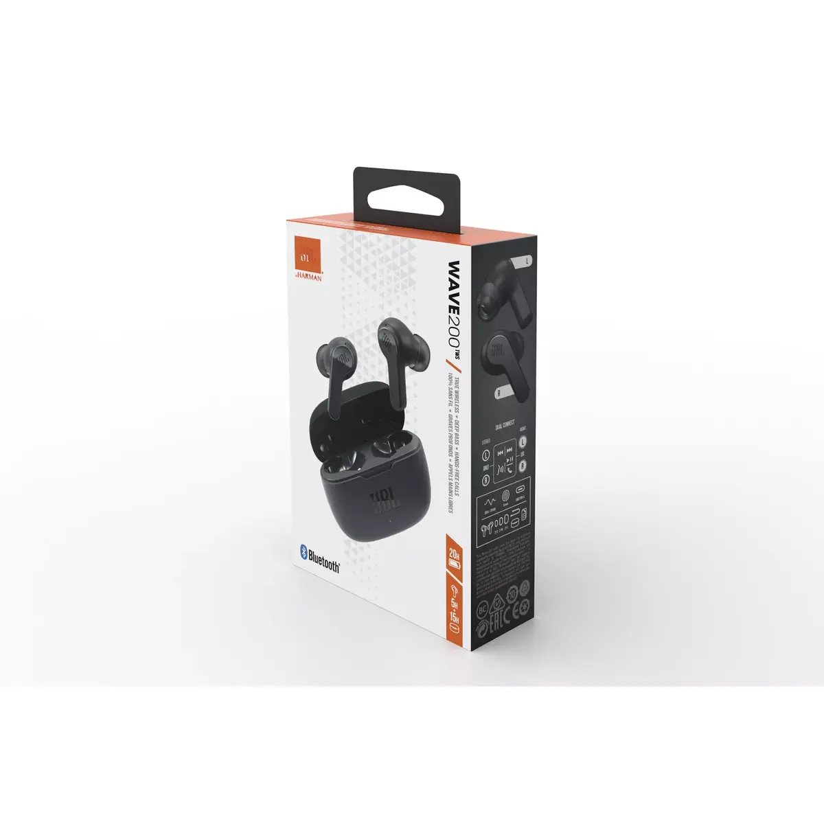 Austiņas JBL Wave 200 TWS BLACK Photo 11