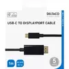 DELTACO USBC-DP100-K USB-C uz DisplayPort kabelis Photo 5
