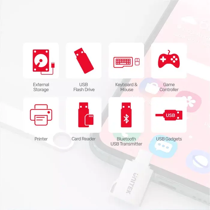 Unitek A1025GNI USB‑C uz USB‑A adapteris Photo 5