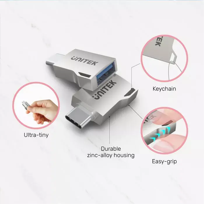 Unitek A1025GNI USB‑C uz USB‑A adapteris Photo 9
