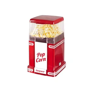 Popkorna popper Beper 90.590Y Sarkans Balts 1200W 3min
