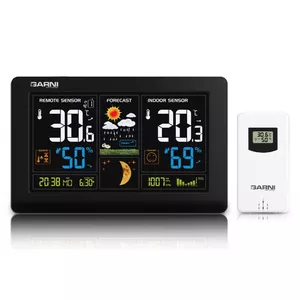 Weather Station GARNI GARNI545 Black AC Outdoor Barometer Thermometer