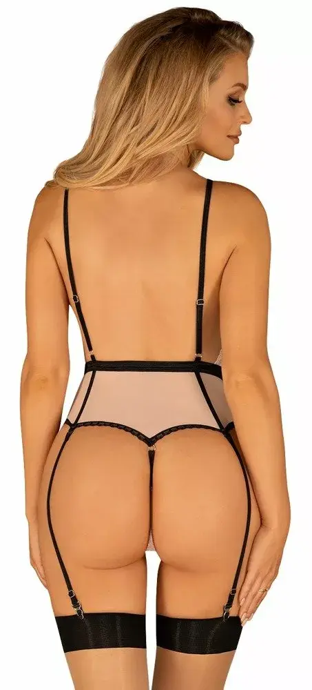 Боди Obsessive Lilines L/XL чёрное Photo 3