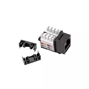 Keystone-розетка Lexi-NET Cat5E UTP двойная чёрная KSL5EUTPB