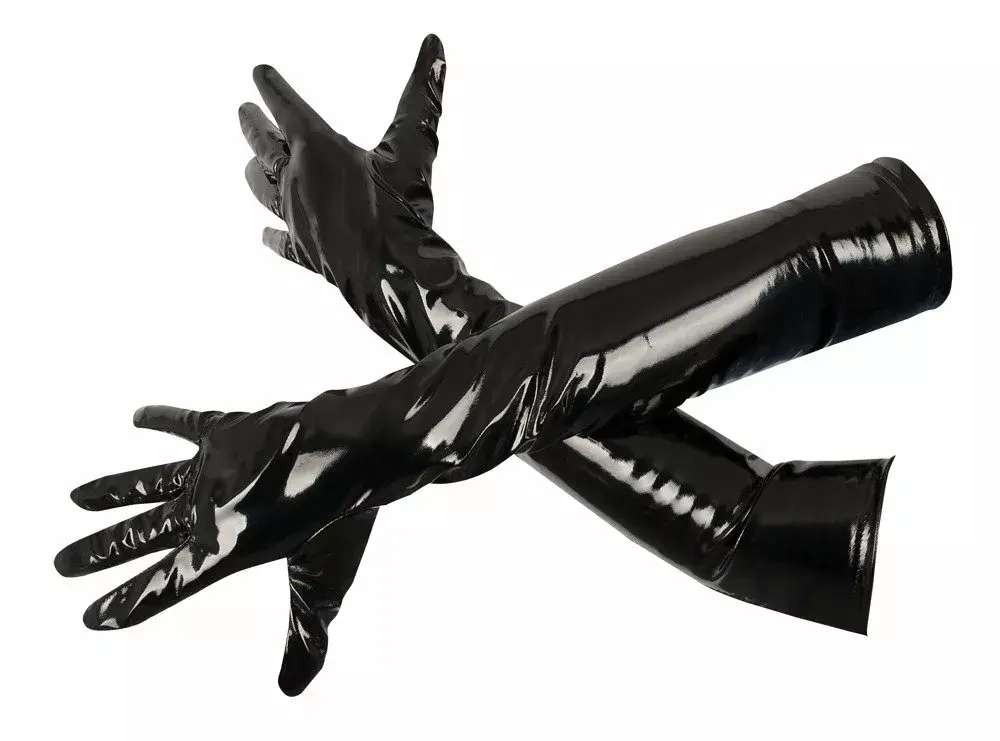 Виниловые длинные перчатки Black Level 28700611032 Photo 3