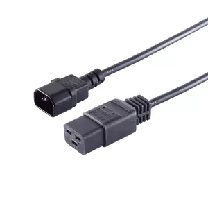 Кабель питания S/CONN 60017 Черный 1.8 м IEC C14 IEC C19