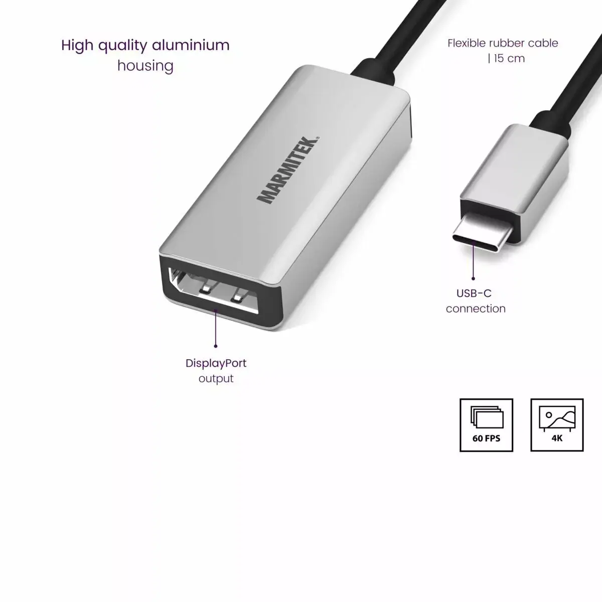 USB-C to DisplayPort Adapter Marmitek 8371 Photo 7