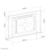 Sienas stiprinājums planšetdatoram Neomounts WL15-660WH1 Photo 11