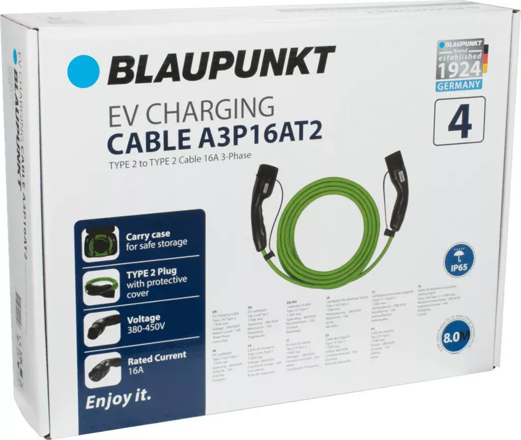 Elektriskā transportlīdzekļa uzlādes kabelis Blaupunkt A3P16AT2 Photo 4