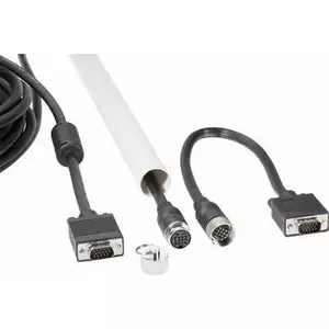 VGA cable Renkforce RF-4537804, 10 m length, ferrite core, male-to-male