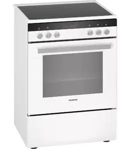 Brīvi stāvoša plīts Siemens iQ300 HK9R3A220 Elektriskā keramikas virsma 4 zonas, cepeškrāsns 66 L, balta