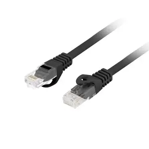 Network cable Lanberg PCU6-10CU-0200-BK Cat6 U/UTP RJ-45 straight-through 2 m black