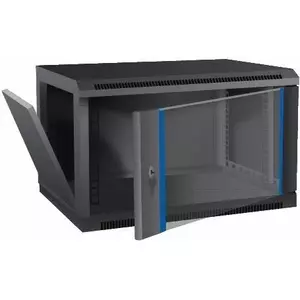 Wall-mount 19" 12U Rack Cabinet ProBase W12-60x45-BL-S 600×450×635 mm Black